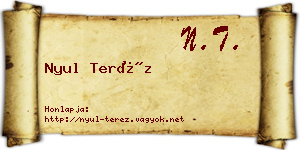 Nyul Teréz névjegykártya
